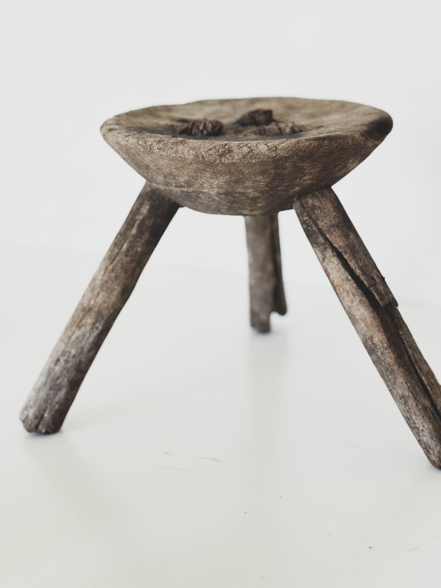 Primitive Three Legged Stool