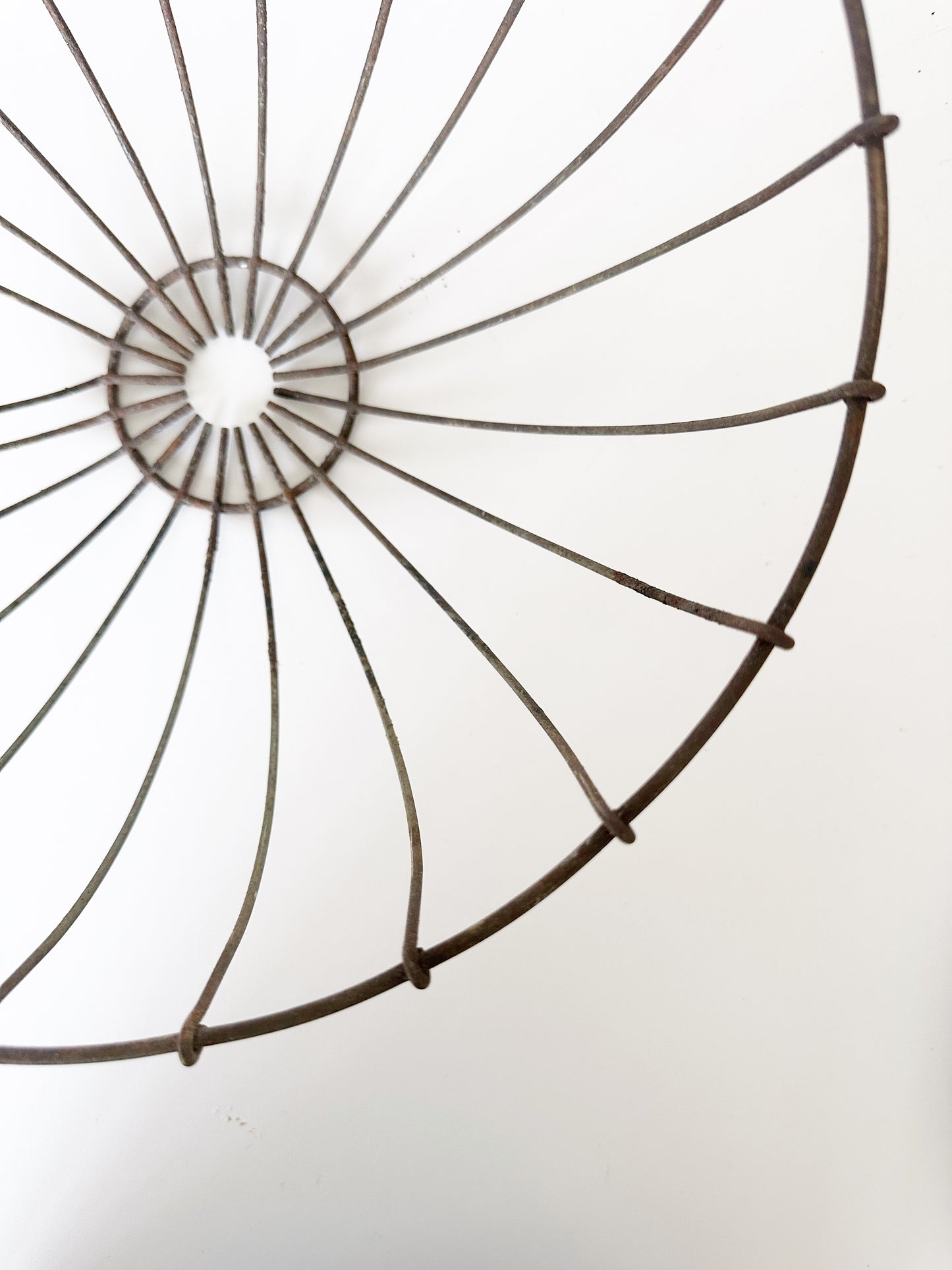 Antique metal basket
