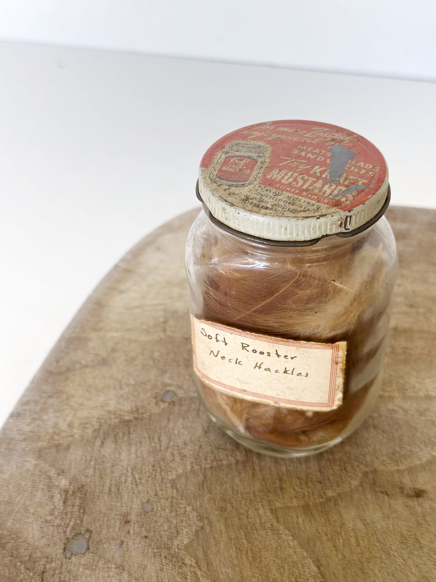 Jar of Rooster Hackles