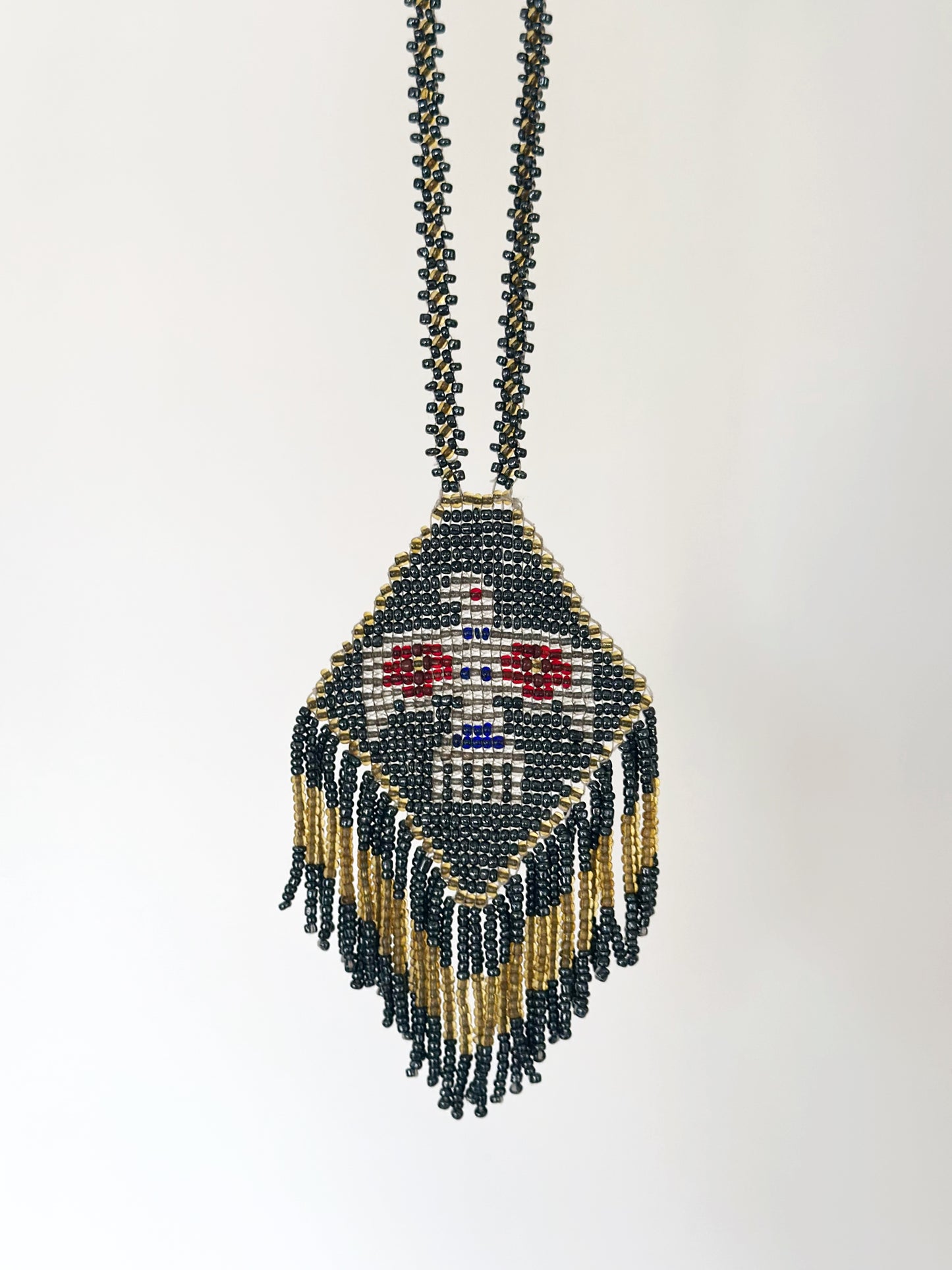 Vintage Beaded Thunderbird Necklace
