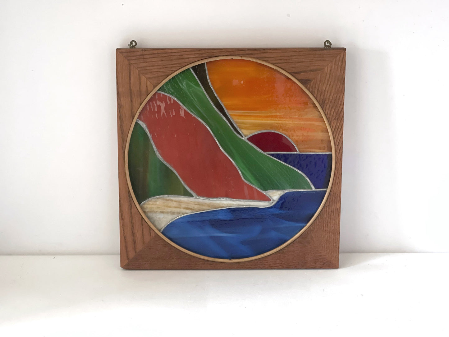 Framed Stained Glass Panel