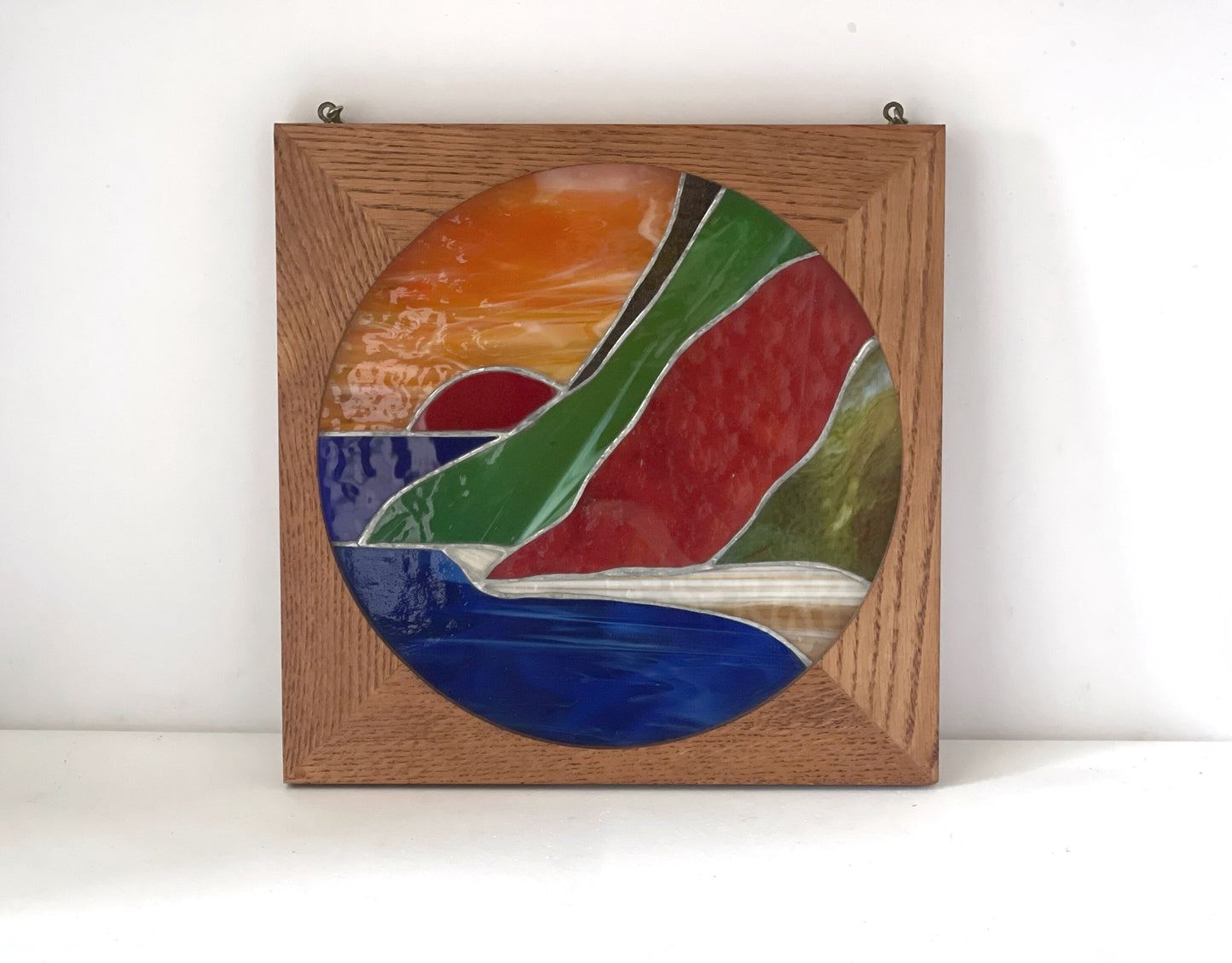 Framed Stained Glass Panel