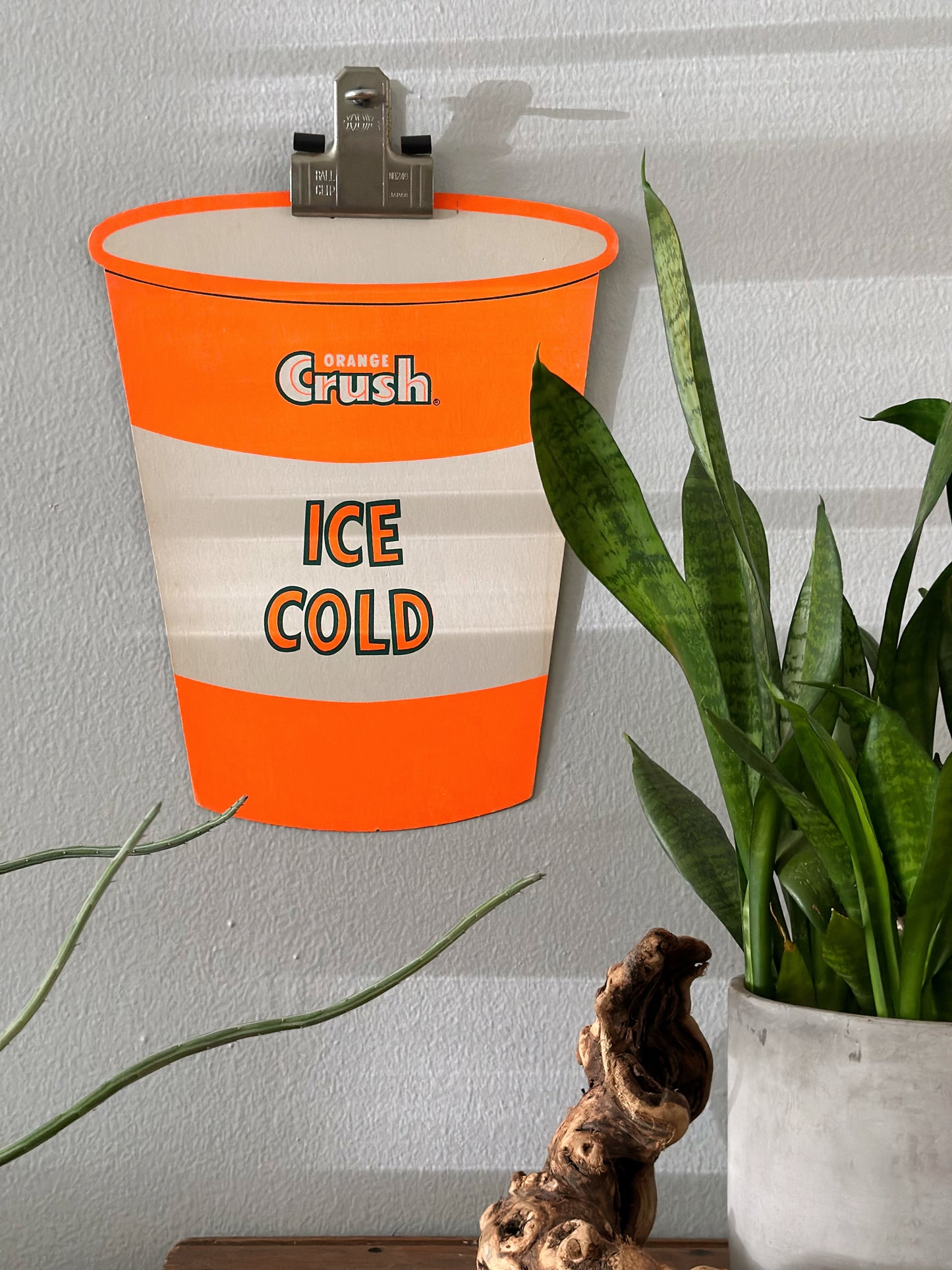 Antique original Orange Crush sign