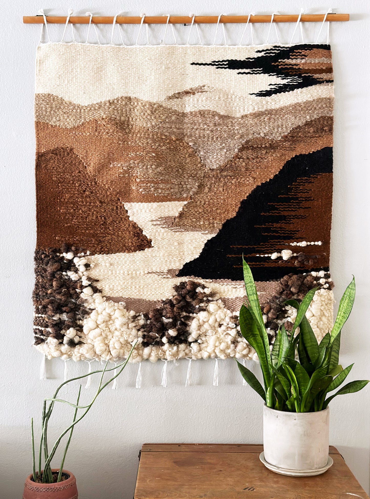 Vintage Wool Tapestry Wall Hanging