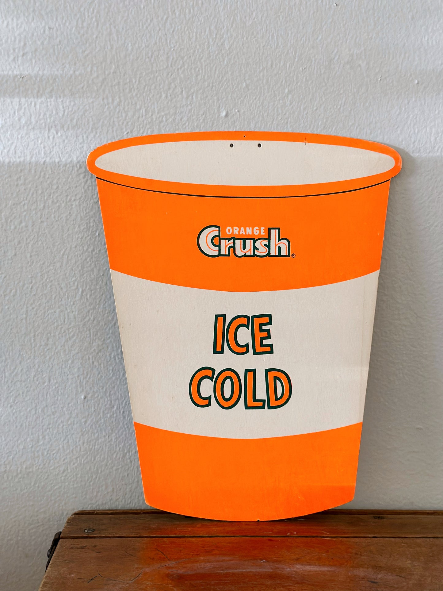 Antique original Orange Crush sign