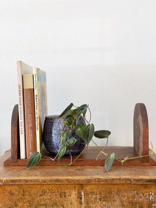 Vintage Wooden Tabletop Book Rack