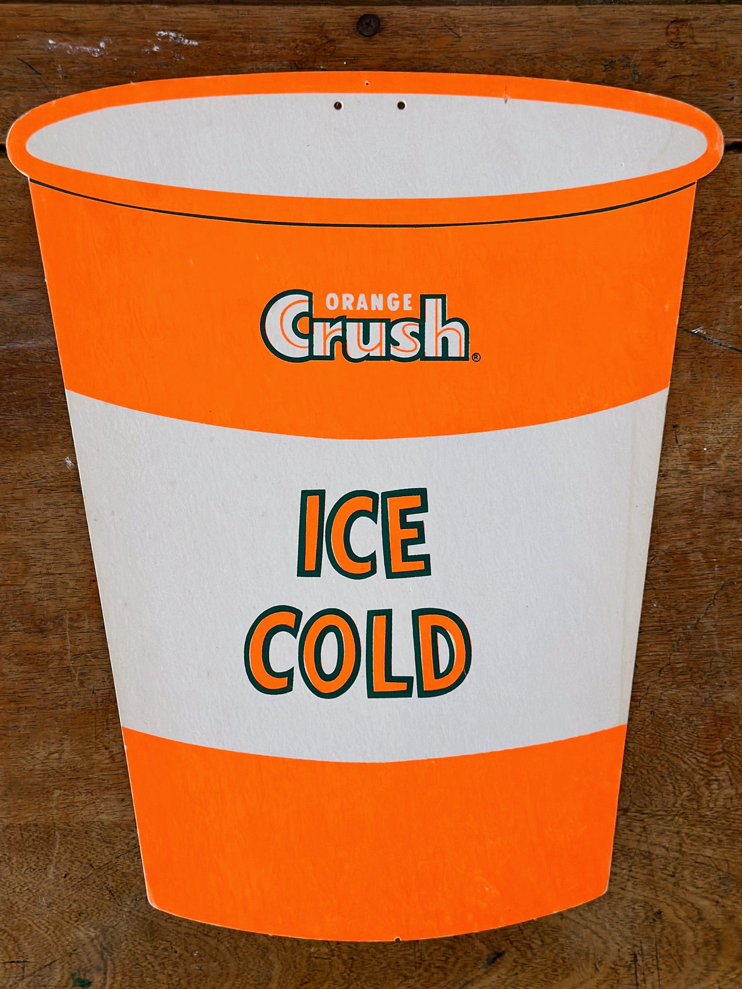 Antique original Orange Crush sign