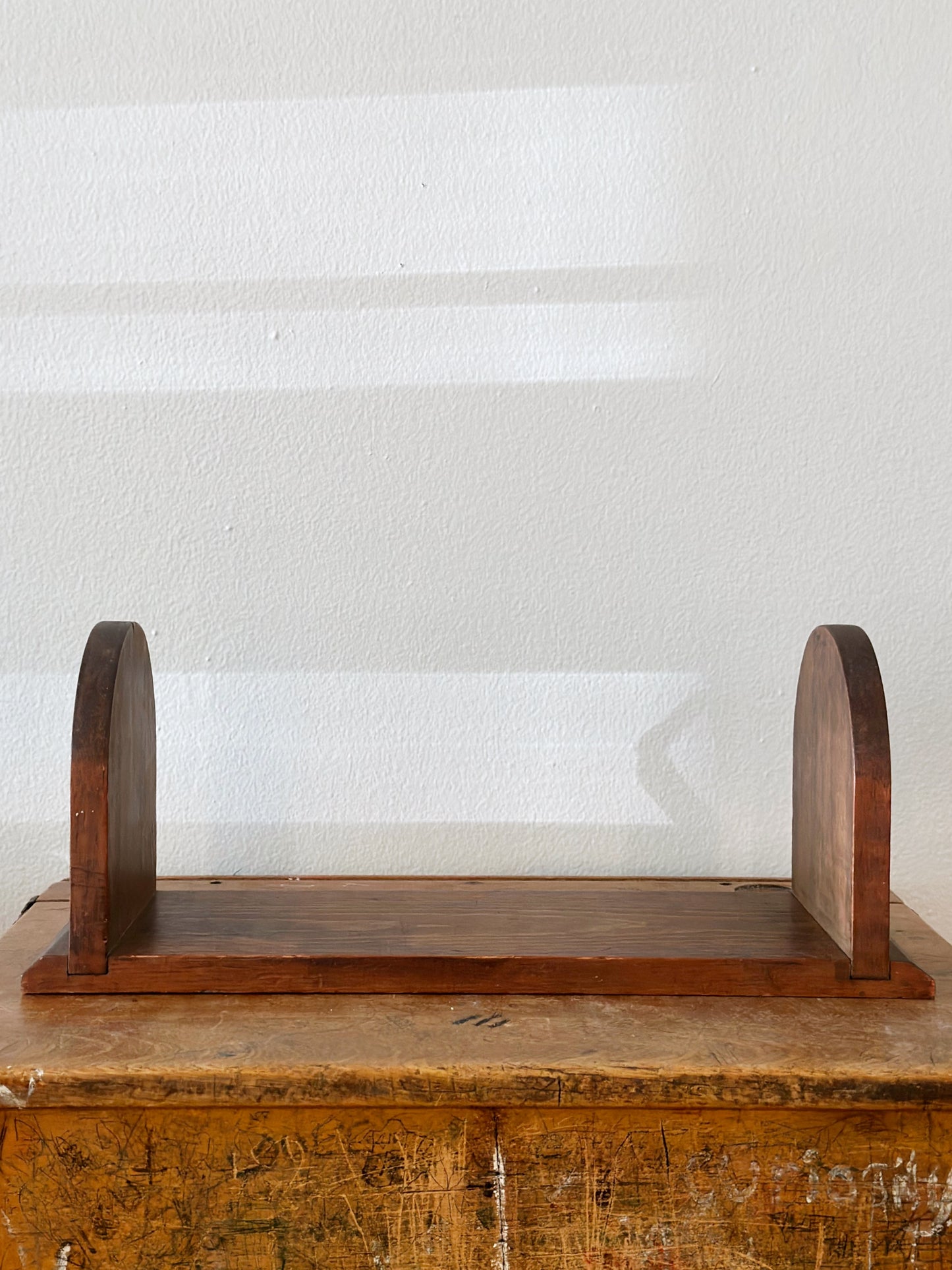 Vintage Wooden Tabletop Book Rack