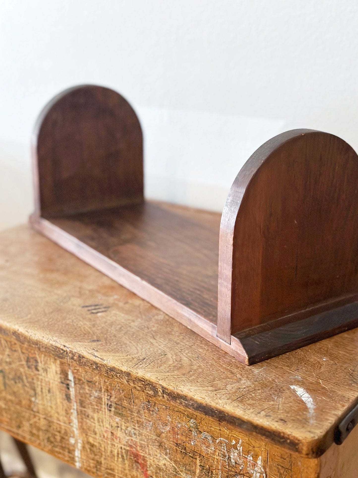 Vintage Wooden Tabletop Book Rack