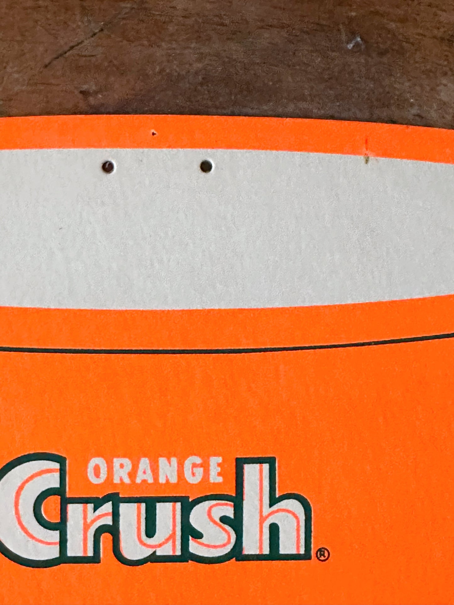 Antique original Orange Crush sign