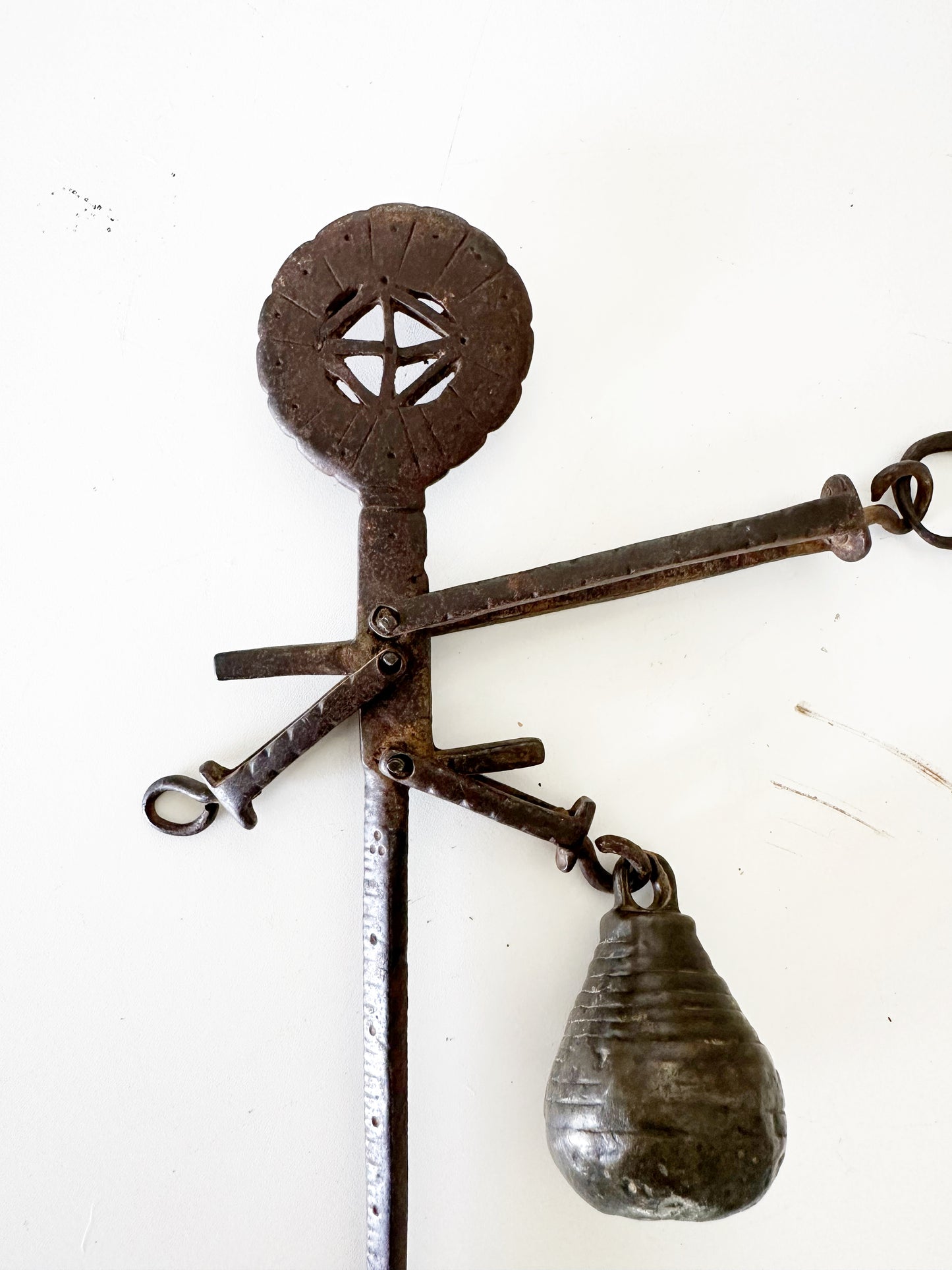 Antique Hanging Cast Iron Farm Scale